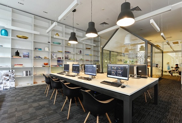 Thiết kế nội thất văn phòng hiện đại với phong cách mở