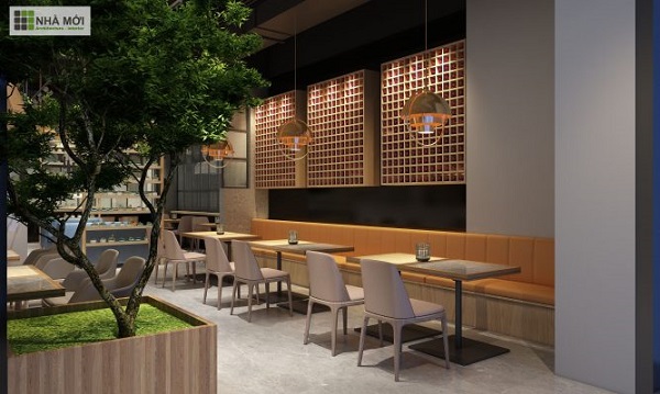 Thiết kế quán cafe mang phong cách hiện đại