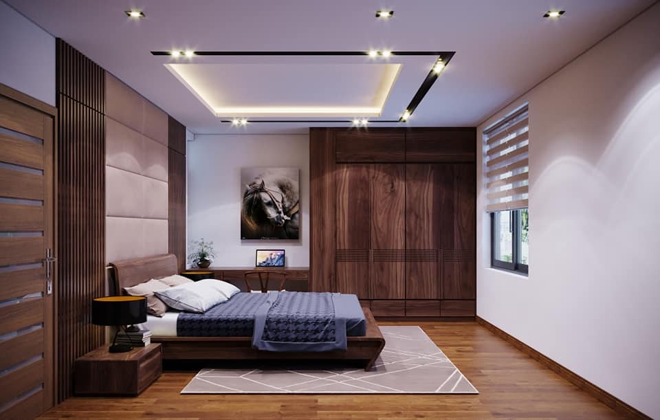 Bày trí nội thất sao cho phù hợp cũng rất quan trọng khi thiết kế phòng ngủ