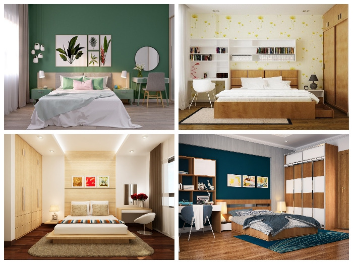 Với những phòng ngủ có diện tích nhỏ thì nội thất thông minh chính là sự lựa chọn hoàn hảo