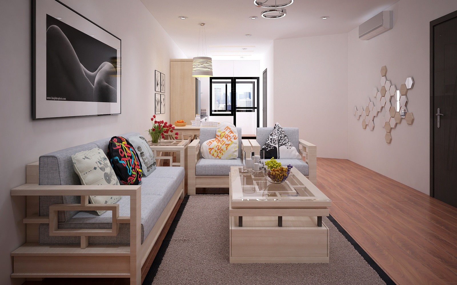 Phong cách thiết kế nội thất chung cư đơn giản nhưng vẫn rất hiện đại