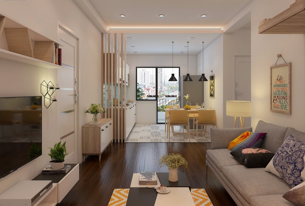 Mẫu thiết kế nội thất căn hộ chung cư đẹp, sang trọng, hiện đại, giá rẻ
